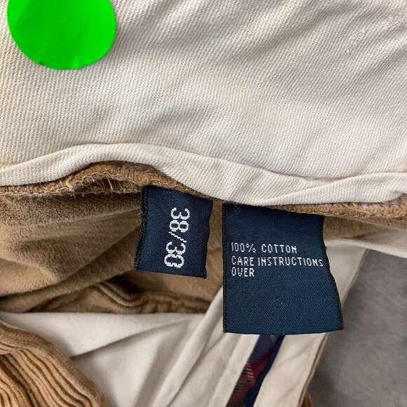 Polo Ralph Lauren Pants Men‎ 38W x 30L Brown Corduroy Cotton Chino Classic VTG - Picture 4 of 13